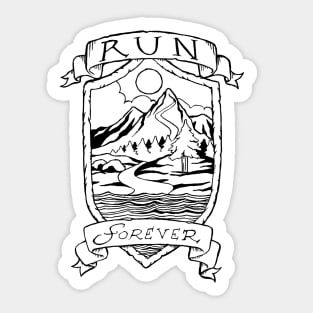 Run Forever - Sun and Sea Version Sticker